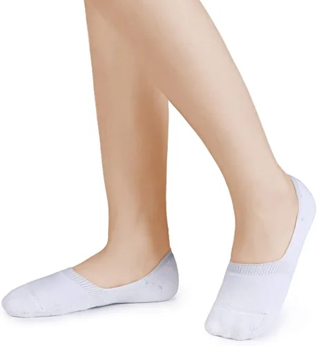 Miniatura 2 de Leotruny 6 pares de calcetines unisex de algodón atlético antideslizantes corte bajo forro plano no se muestran