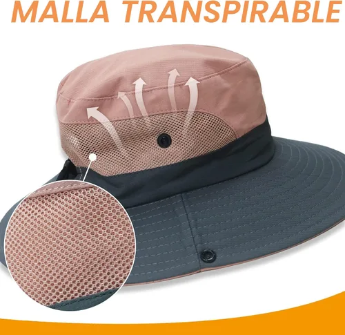 Miniatura 5 de PFFY Sun Beach Hats for Women Men UV Protection Wide Brim Foldable Fishing Sun Bucket Hat Outdoor Essentials