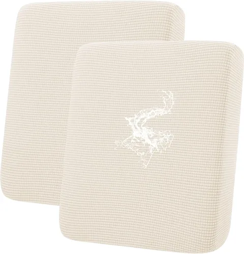 Miniatura 88 de hyha Fundas impermeables para cojines de sofá para mascotas, funda antideslizante para asiento de sofá para perros lavable, tela de jacquard Gris