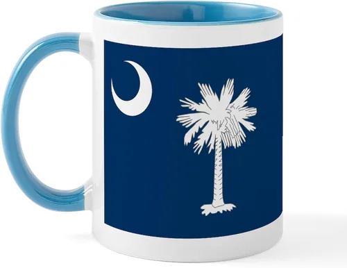 Miniatura 11 de CafePress Taza de café de cerámica de 11 oz (11.0 fl oz) de la bandera de Carolina del Sur Taza con la bandera de Carolina del Sur