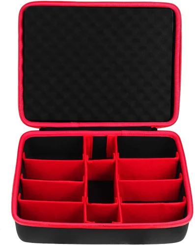 Miniatura 8 de khanka Soporte de caja de almacenamiento de batería dura, funda de transporte de repuesto para Milwaukee M12 M18 18V y cargador - Capacidad