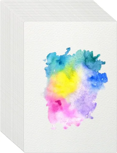 Miniatura 9 de 120 hojas de papel de acuarela, 8.5 x 11 pulgadas, 140 lb/300 GSM, papel de acuarela de prensa en frío, papel de acuarela a granel para artistas