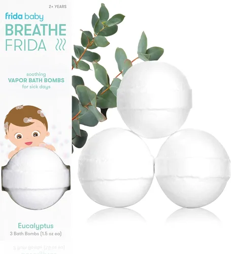 Miniatura 8 de Frida Baby Bombas de baño naturales para dormir, bombas de baño de aceite esencial de lavanda para la hora de acostarse, bombas de ducha relajantes