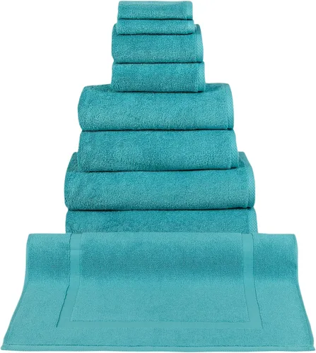 Toallas turcas clásicas prémium juego de toallas suaves – Incluye toallas de baño de gran tamaño, toallas de baño, toallas de mano, toallas de baño