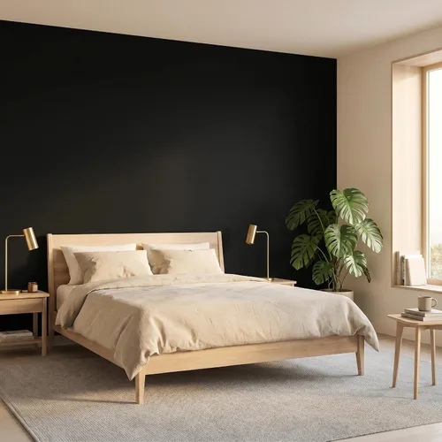 Miniatura 3 de Papel tapiz negro de 17.51 x 118 pulgadas, despegar y pegar, extraíble, autoadhesivo, papel de contacto negro para armarios, dormitorio, baño
