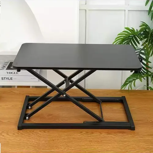 Miniatura 2 de Convertidor de escritorio de pie ajustable en altura, elevador de teclado para elevador de escritorio de pie, convertidor de altura de fácil