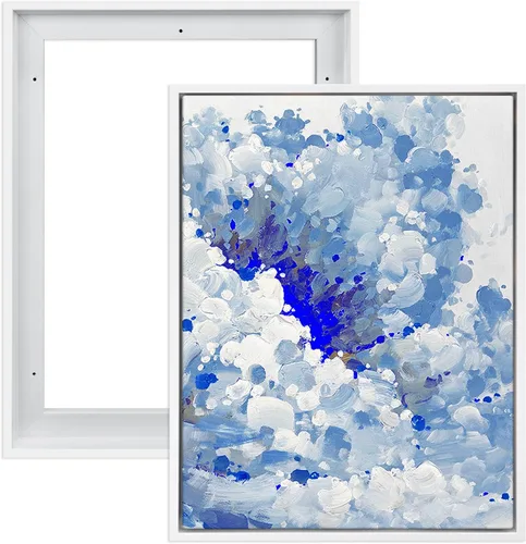 Miniatura 14 de FOLKOR Floating Frame for 8x10 Inch Canvas Painting with 0.6-0.8" Deep, 2 Pack Canvas Floater Frame Living Room Decor, Wall Art frame for Prints Oil