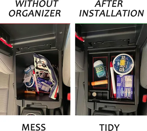 Miniatura 4 de JKCOVER Organizador de accesorios de consola central compatible con Toyota Tacoma 2016 2017 2018 2019 2020 2021 2022 2023, bandeja de inserción