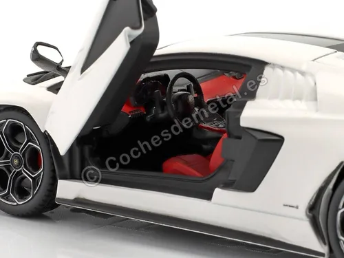 Miniatura 4 de Bburago B18-21102 Countach LPI 800-4-1:24 Escala increíblemente detallada Super Lamborghini Coche de fundición a presión, color blanco