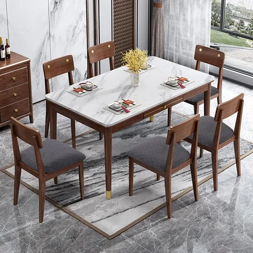 Miniatura 6 de Genina - Fundas impermeables de asiento para sillas de comedor, fundas de silla elásticas removibles y lavables para comedor y cocina, fundas