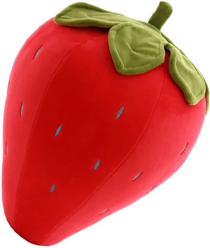 Miniatura 8 de Lindas almohadas de felpa de frutas para niños, de fresa, súper suaves, para niñas, juguetes (rosa, 7.8 pulgadas/7.9 in) Soft fruit plush pillow