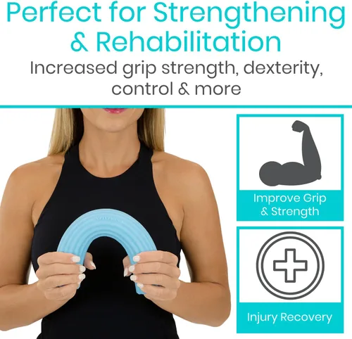 Miniatura 5 de Vive Barra de terapia flexible para alivio del codo de tenis (paquete de 4) – Ayuda de terapia física para mejorar la tendinitis y la fuerza