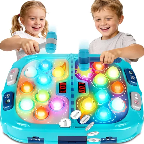 Whack A Topo, juego interactivo de Pound a Topo, juguetes para niños de más de 4 años, juego de topo para niños pequeños, juguetes educativos