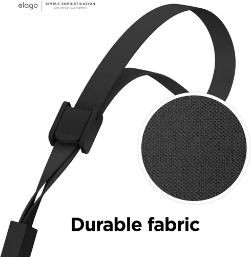 Miniatura 6 de elago Cordón compatible con AirPods Pro 2, correa de muñeca de nailon, seguridad adicional, botón ajustable, ampliamente aplicable