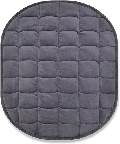 Miniatura 10 de TONGDADA Manta pesada de regazo de 7 libras para adultos, perfecta para relajación, descansar, tomar siestas, dormir y viajar, manta de lujo