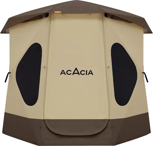 Miniatura 12 de ACACIA - Tienda de campaña para acampar, tienda desplegable con 8 ventanas y estera, tienda central impermeable y resistente al viento, fácil