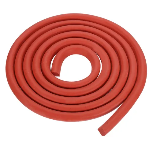 Miniatura 30 de uxcell Varilla de espuma de 3.28 pies, relleno de juntas sólidas en forma de D de 1.18 x 0.59 pulgadas, tira de sellado de espuma para protector