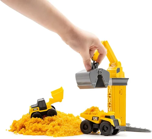 Miniatura 9 de CatToysOfficial, Juego de Vehículos CAT Little Machines Ground Crew con Insta-Dirt, juguetes sensoriales para niños a partir de 3 años