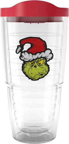 Miniatura 10 de Tervis Dr. Seuss - Grinch Grinchy Claus hecho en Estados Unidos Vaso aislado de doble pared para viajes mantiene las bebidas frías y calientes, 16