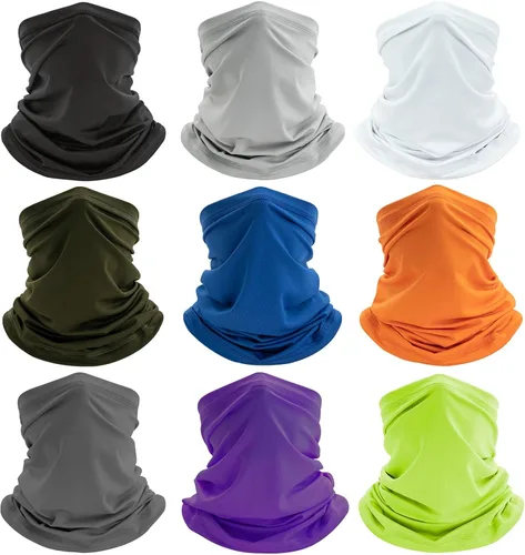 Miniatura 7 de Polaina de cuello refrescante para hombres y mujeres, máscara de cara de caimán, cubrecara, máscara de pesca, motocicleta, bandana balclava