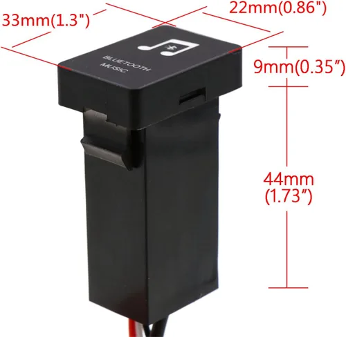 Miniatura 2 de Timloon Módulo adaptador de música Bluetooth para coche, instalación de panel de salida AUX, uso para Toyota, Camry, Corolla, Yaris, RAV4, Reiz