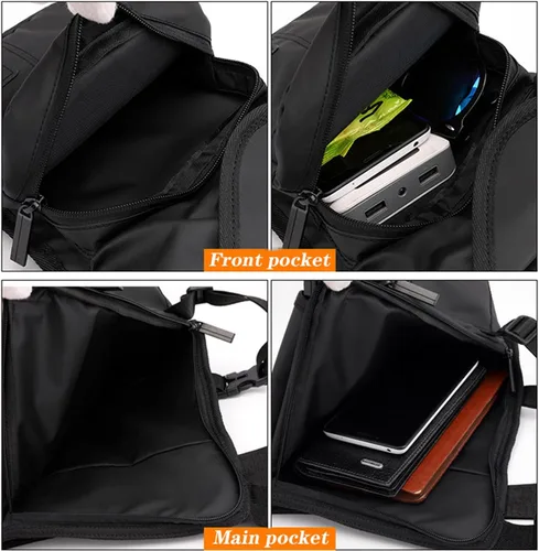 Miniatura 6 de Anjoy Impermeable lona táctica gota pierna bolsa al aire libre cintura paquete para hombres mujeres moto ciclismo multi-bolsillo cintura Fanny bolsa