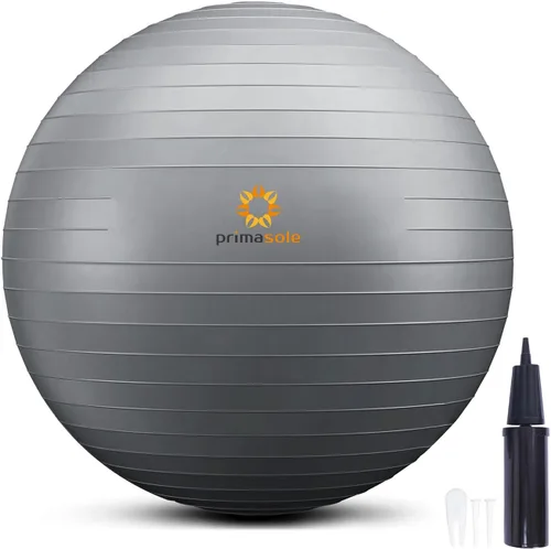 Miniatura 11 de Primasole Pelota de ejercicio para equilibrio, estabilidad, fitness, entrenamiento, yoga, pilates en casa, oficina y gimnasio, pelota de parto