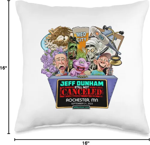 Miniatura 4 de JEFF DUNHAM Rochester, MN (2023) - Almohada de 16 x 16 pulgadas, multicolor