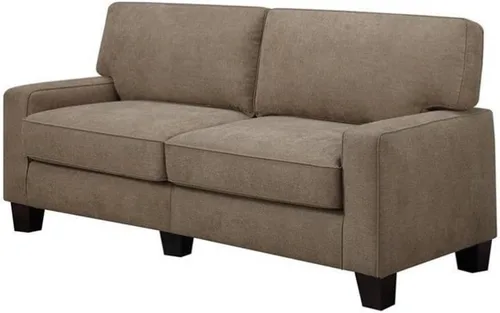Miniatura 16 de Pemberly Row Sofá moderno de 73 pulgadas con brazos de riel con fundas extraíbles, color beige
