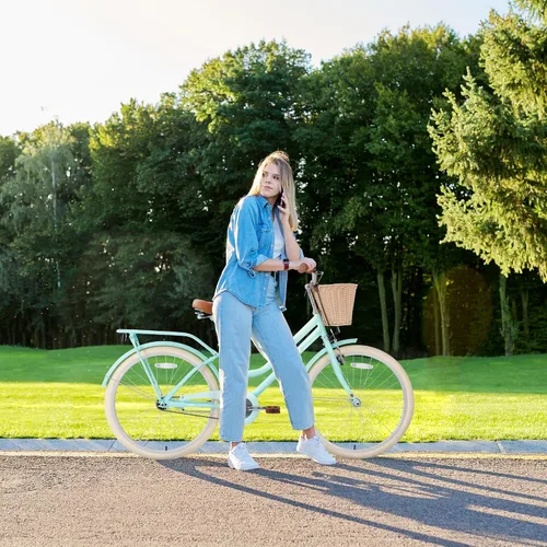 Miniatura 7 de ZUKKA Bicicleta para niños de 20/24 pulgadas con cesta de una sola velocidad, freno delantero en V y freno trasero para niños mayores de 7 años