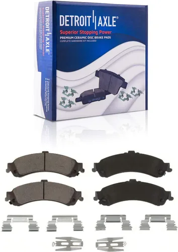 Miniatura 6 de Detroit Axle - Pastillas de Freno Traseras de Cerámica Izquierda Reemplazo de Pinza para Silverado Sierra Suburban 1500 Tahoe Yukon Escalade ESV EXT