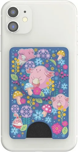 Miniatura 4 de Cartera para teléfono PopSockets con agarre expandible para teléfono, tarjetero para teléfono, Pokémon - Chansey Wonderland
