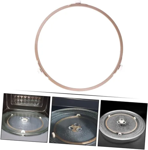 Miniatura 8 de 2pcs Soporte de placa giratoria de microondas Material accesorio de rodillo de placa de vidrio para hornos de microondas y reemplazo conveniente