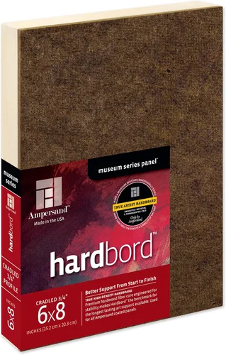 Miniatura 40 de Ampersand Art Supply Panel de Pintura de Madera Dura: Serie Museum Hardbord, 11" x 14", Perfil Plano de 1/8 Pulgada Perfil plano de 1/8 pulgadas