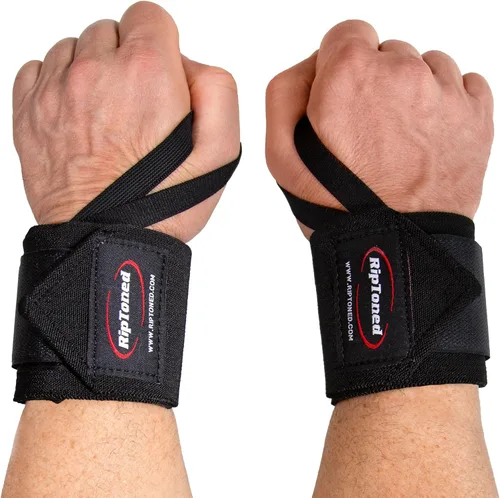 Rip Toned Muñequeras de 18" – Correas de muñeca respaldadas por la USPA para levantamiento de pesas – Soporte de muñeca de calidad – Ajustables,
