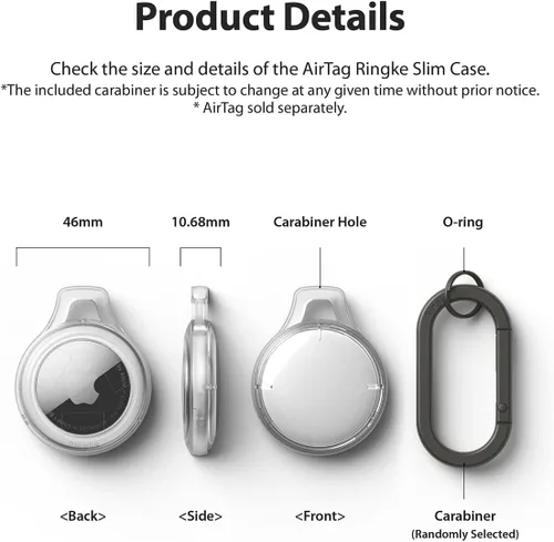 Miniatura 9 de Ringke Slim Compatible con AirTag - Transparente
