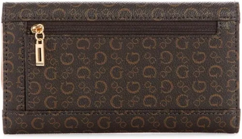 Miniatura 2 de GUESS Factory Cartera de mano delgada con logotipo de Brooker para mujer Natural S