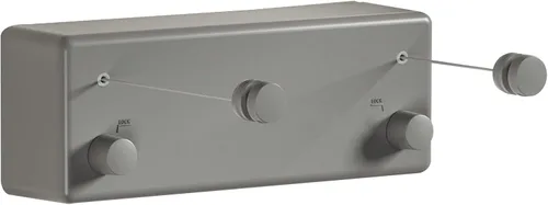 Miniatura 9 de Tendedero retráctil Línea de ropa para interiores y exteriores Línea de secado de ropa resistente Estante de secado de ropa montado