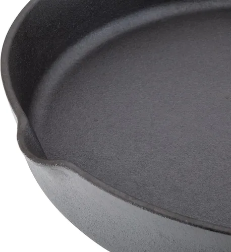 Miniatura 9 de Rachael Ray NITRO Sartén de Hierro Fundido con Mango Auxiliar y Picos Vertedores, 12 Pulgadas, Gris