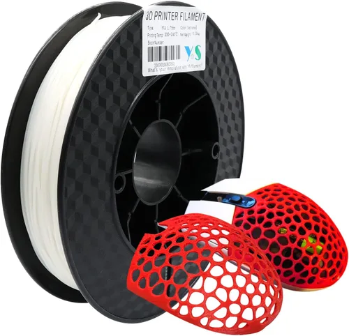 Yousu filamento PVA de 1.75mm, filamento de soporte soluble en agua para impresora 3D, 0.5kg, PVA natural, se ablanda en temperatura de agua de