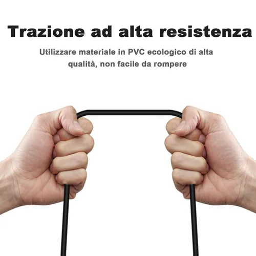 Miniatura 3 de Cable coaxial de TV negro a prueba de intemperie F macho a macho con cable coaxial RG58/U 128 trenzado de alambre El conector moldeado coaxial TV