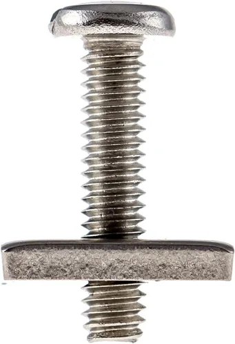 Miniatura 3 de SBS - Tornillo y placa de aleta Longboard de acero inoxidable - Paquete de 3