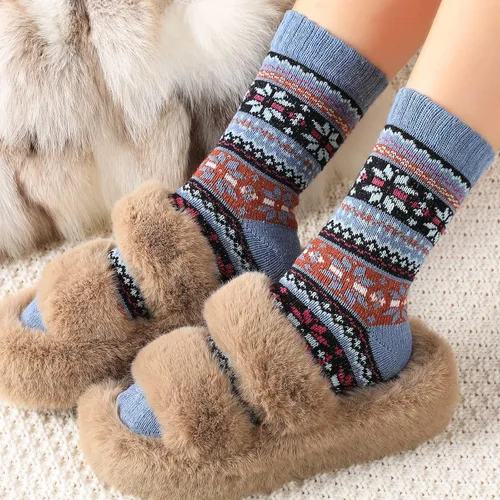 Miniatura 7 de Nimalpal 5 pares de calcetines de lana - Calcetines de lana para mujeres y hombres calcetines de bota suaves calcetines de invierno calcetines