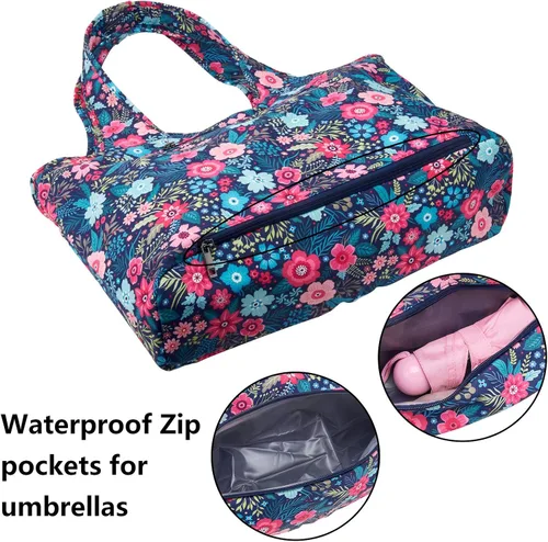Miniatura 2 de ZOOEASS - Bolso grande de hombro para mujer, impermeable, multifunción, de nailon, para viaje