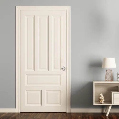 Miniatura 8 de PATIKIL Cerradura de puerta empotrada redonda para panel de puerta de 1.378-2.165 in de grosor, manija de puerta empotrada oculta de acero Plateado