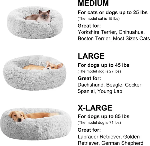 Miniatura 4 de Camas calmantes para perros grandes, camas para perros con ansiedad, camas para perros medianos, camas para perros pequeños, 24 pulgadas