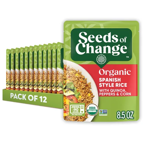 Miniatura 17 de SEEDS OF CHANGE Quinoa orgánica y arroz integral, 8.5 onzas (paquete de 12)