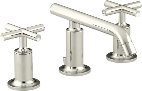 Miniatura 31 de KOHLER K-14408-4-2MB Purist - Grifo de lavabo de baño generalizado, 3 agujeros, manijas de palanca alta generalizadas y boquilla de cuello de cisne
