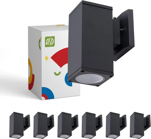 Miniatura 11 de ASD 2 lámparas de iluminación exterior del atardecer al amanecer, 120 W, cilindro E26 hacia arriba y hacia abajo, luz de pared moderna