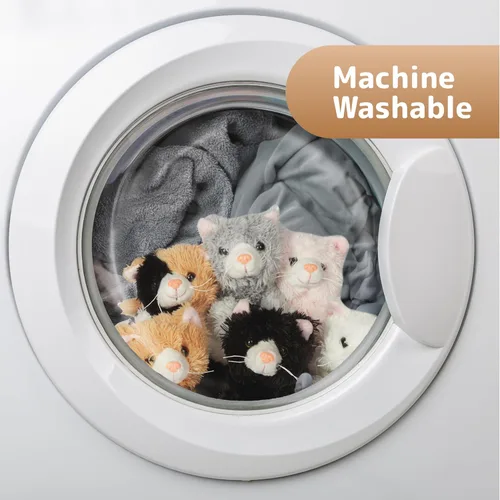 Miniatura 6 de PREXTEX Animal de peluche de gato pequeño de aspecto realista, gatitos de peluche de 6 pulgadas con detalles realistas, juego de gatos de felpa